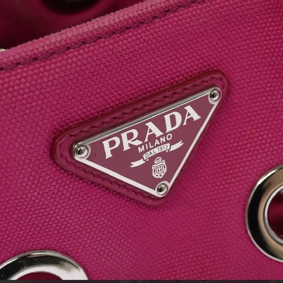 Prada Pink and Silver Crossbody Bag And Pouch - Picture 8 of 16